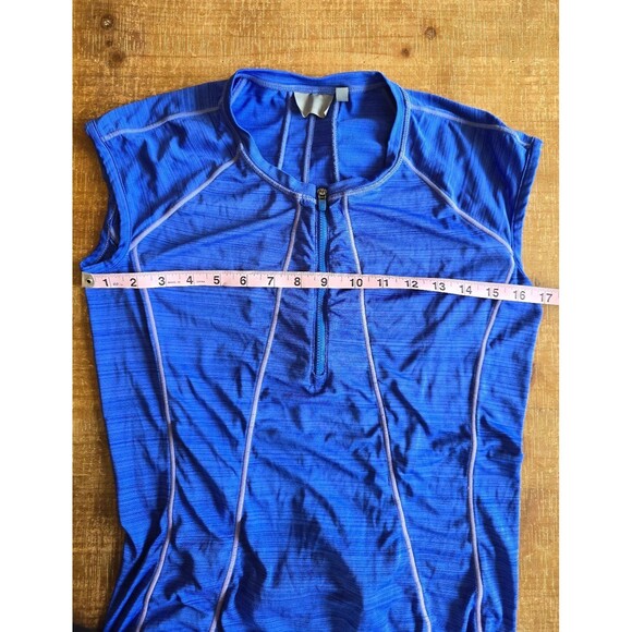 Athleta tank women's size small. Purple 1/4 zip with pocket on backside - Picture 10 of 10